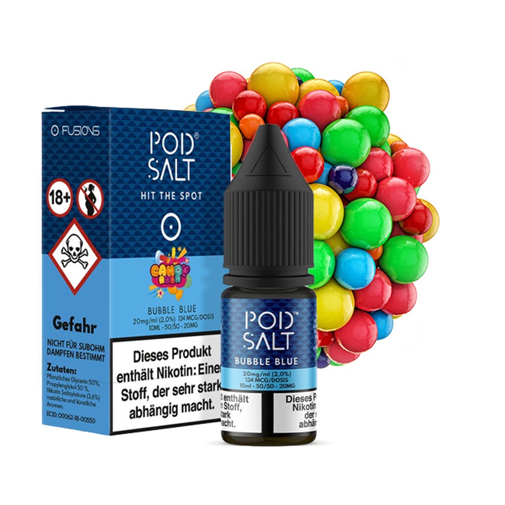 POD SALT Fusion Liquid 20mg - Bubble Blue
