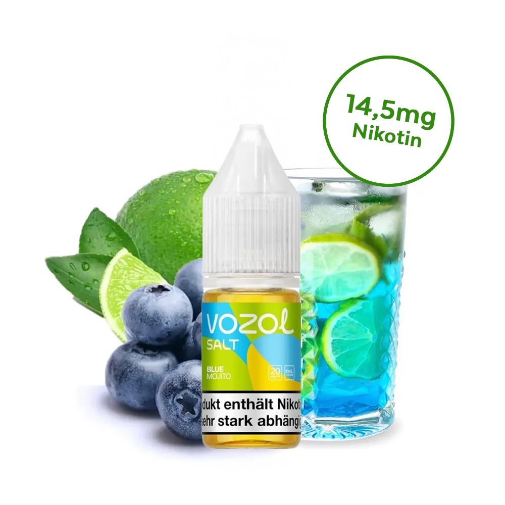 Vozol Liquid Nic Salt 14,5mg - Blue Mojito