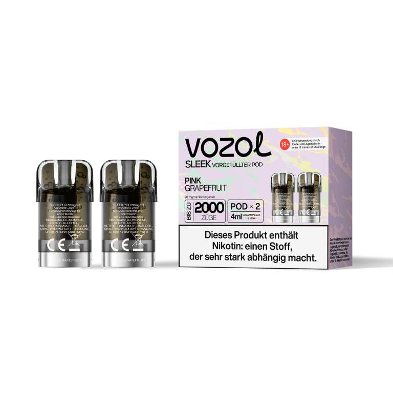 Vozol Sleek Pod - Pink Grapefruit 