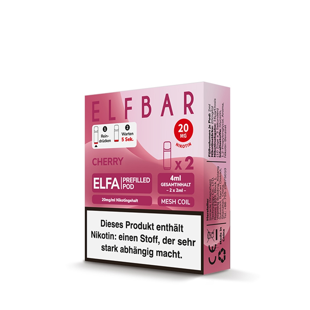 Elfbar ELFA POD (2stk) - Cherry Candy(Cherry) 20mg