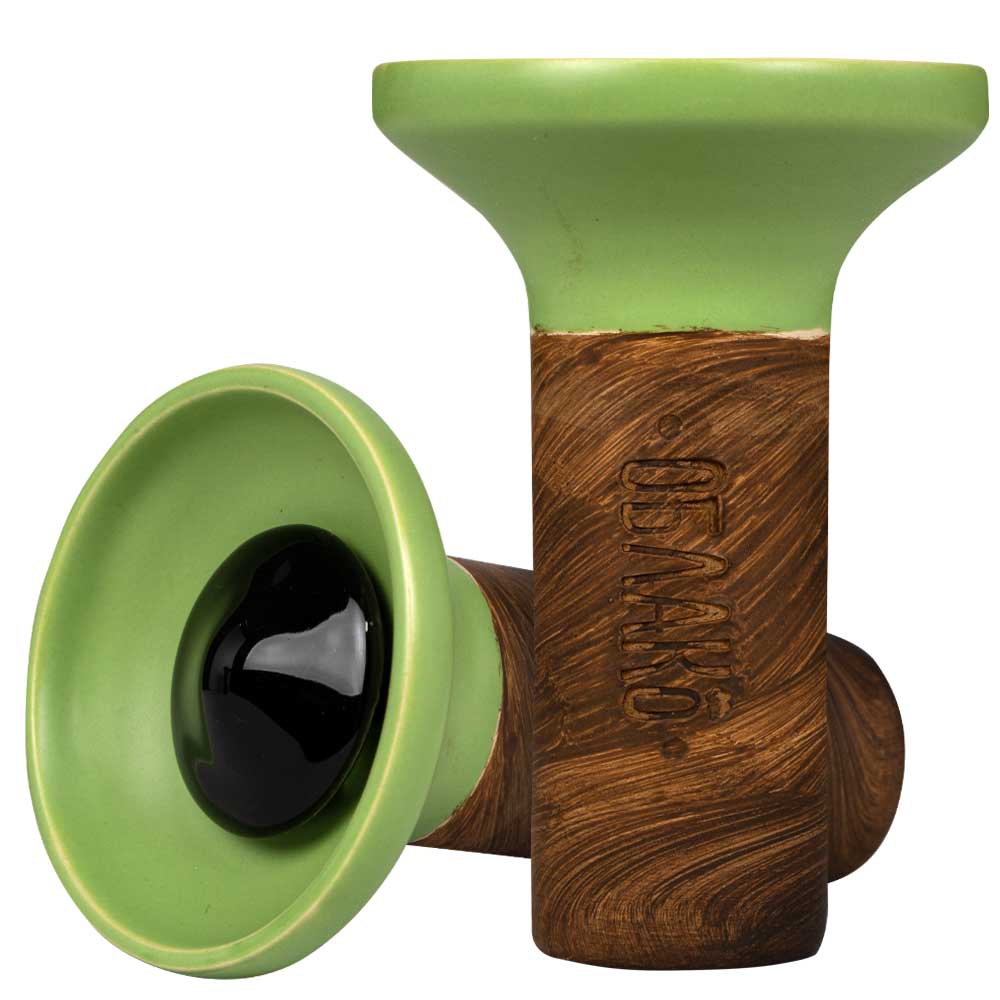 Oblako Flow Phunnel Glazed - Black on Light Green