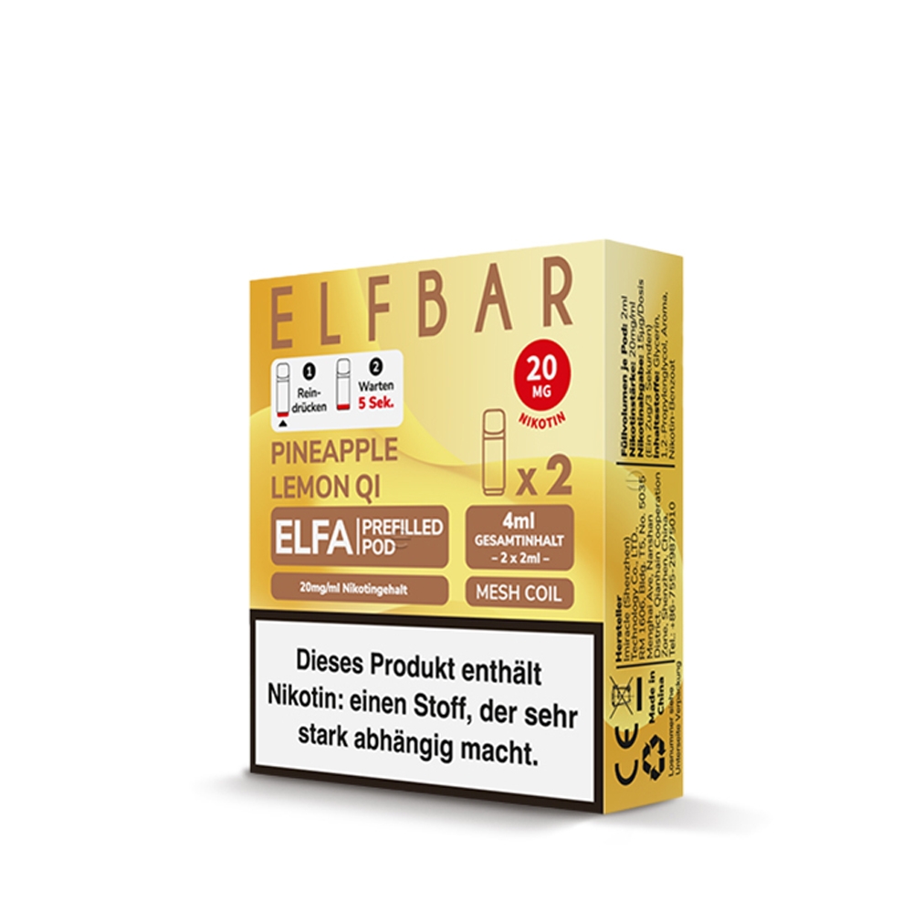 Elfbar ELFA POD (2stk) - Pineapple Lemon QI 20mg
