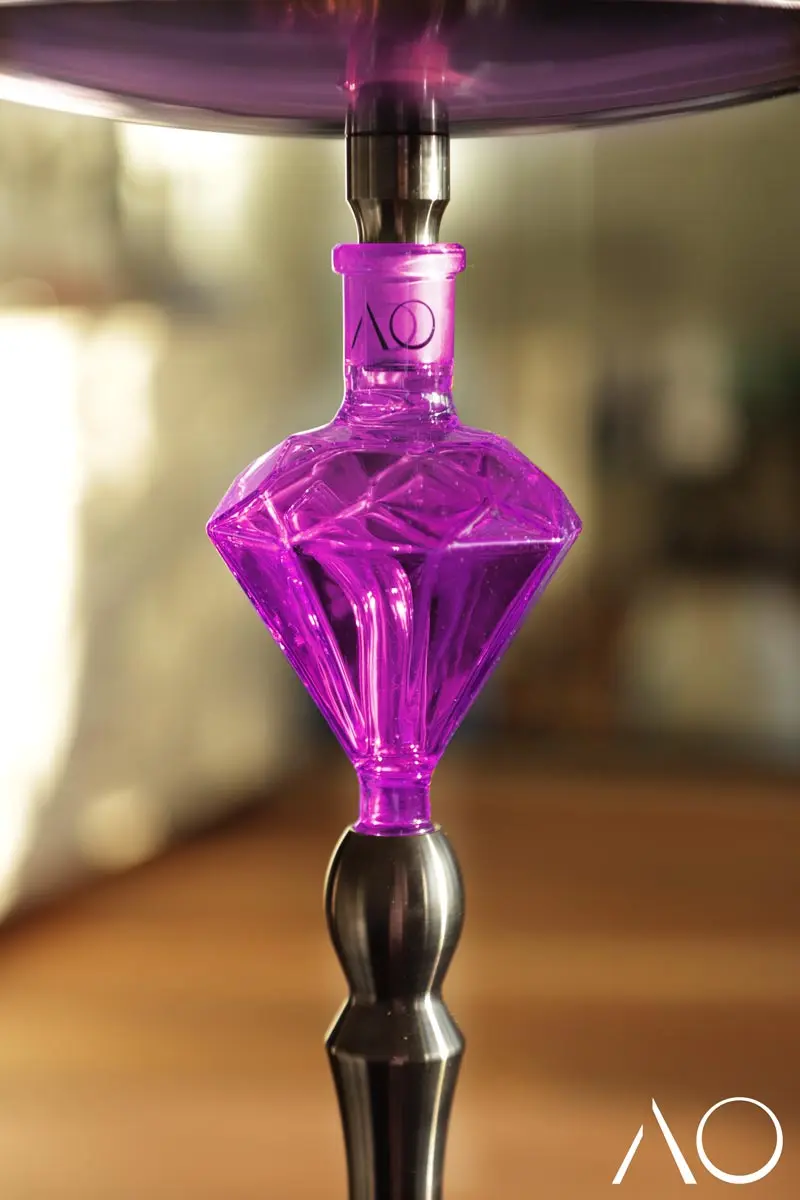 AO Glas Molassefänger 18/8 Diamond - Lila