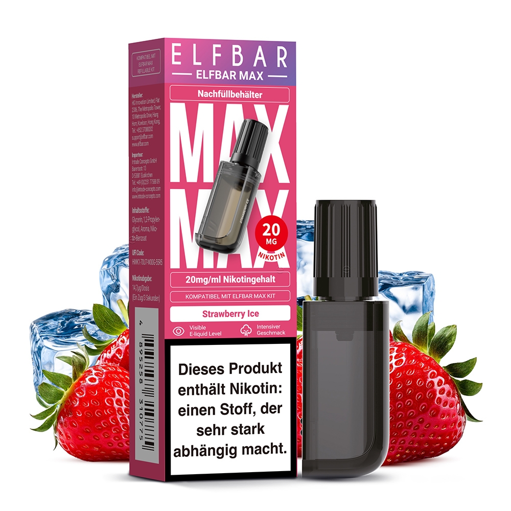 Elfbar Max Pod - Strawberry Ice 