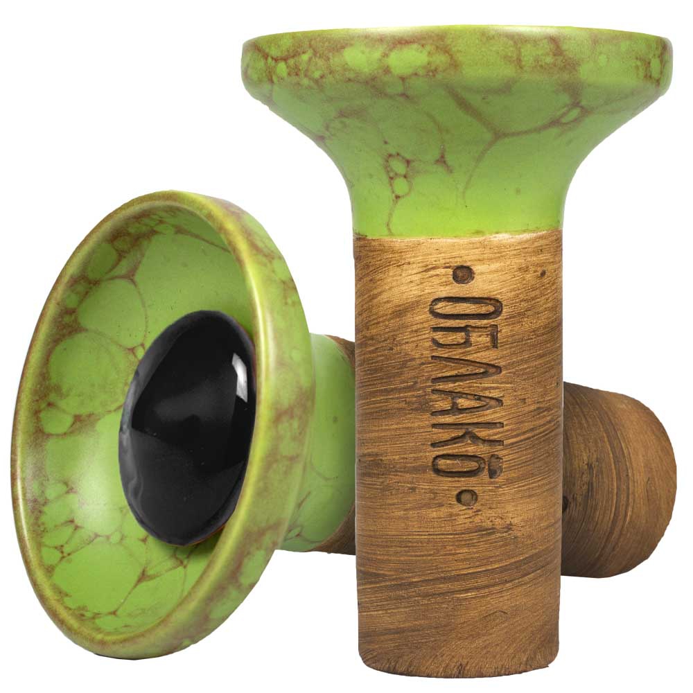 Oblako Flow Phunnel Glazed - Black on Marble Matt Light Green/Red