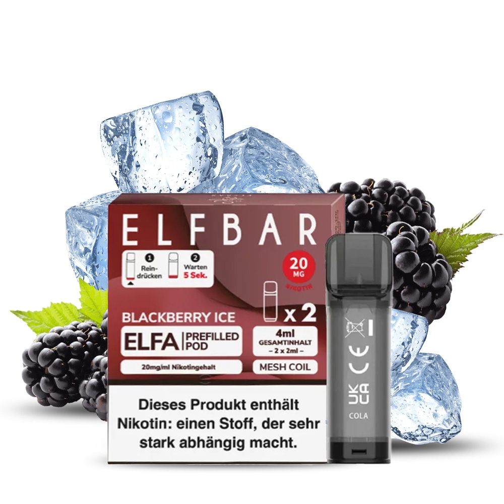 Elfbar ELFA POD (2stk) - Blackberry Ice 20mg