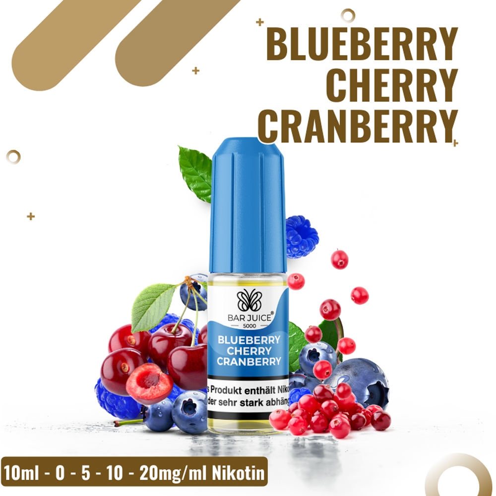 Bar Juice 5000 Nicsalt 20mg - Blueberry Cherry Cranberry