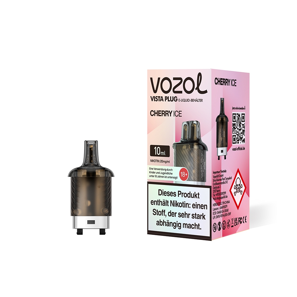 Vozol Vista Plug Pod 10ml - Cherry Ice
