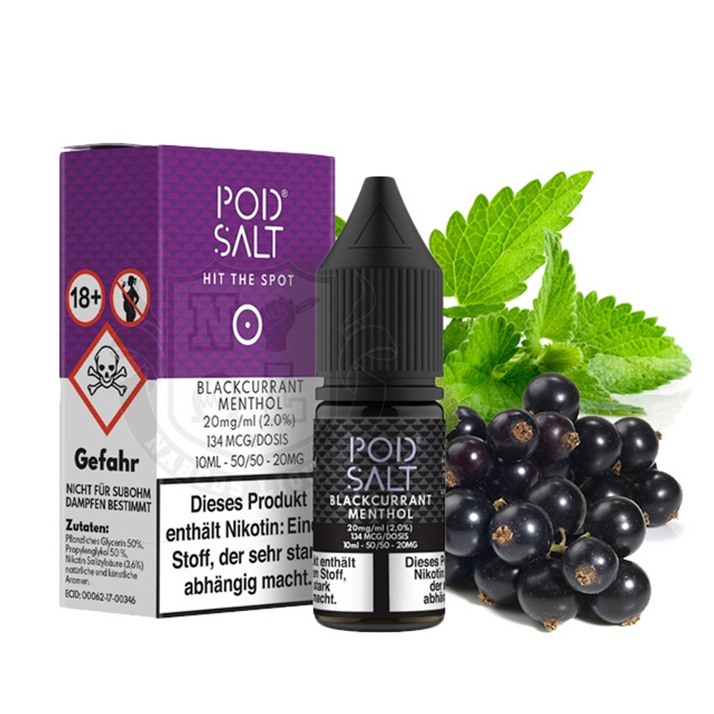 POD SALT Core Liquid 20mg - Blackcurrant Menthol