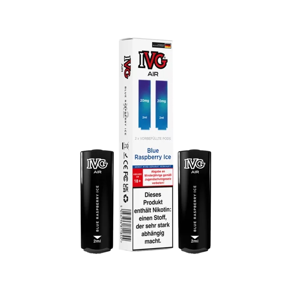 IVG AIR 2 in 1 POD (2er Pack) - Blue Raspberry Ice 20mg