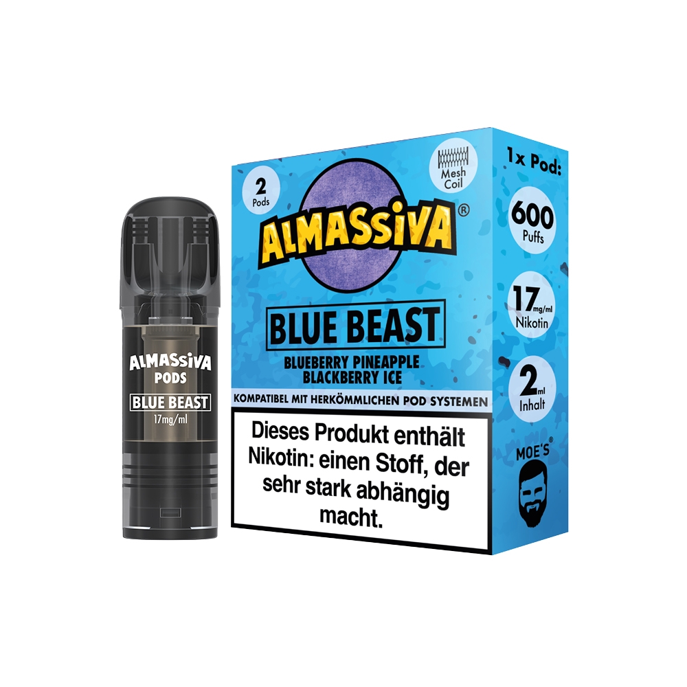 Almassiva POD 17mg (2stk) - Blue Beast