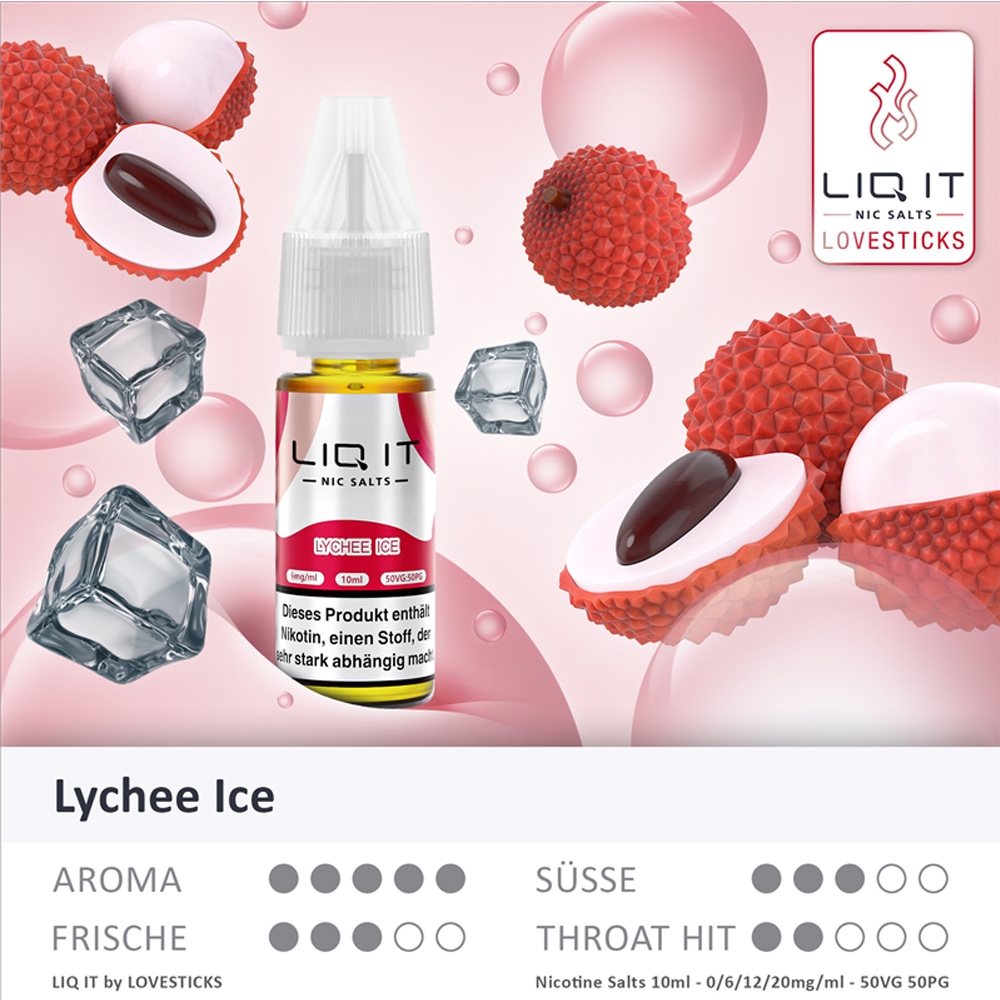 Lovesticks LIQ IT 12mg - Lychee Ice 