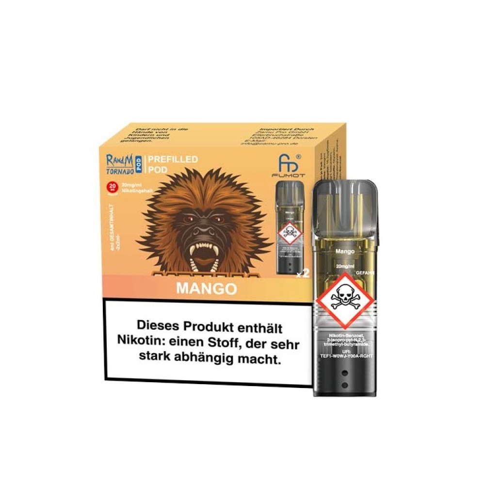 RandM Tornado Pods (2stk) 20mg - Mango 