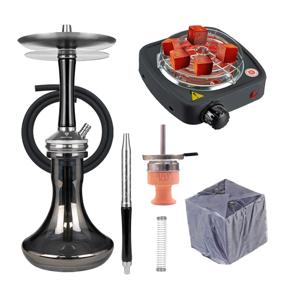 Diamond Hookah Mini Regent - Black/Black