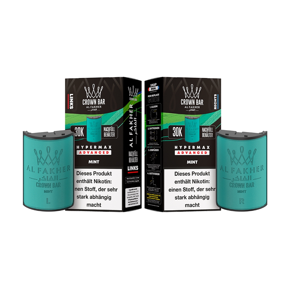 Al Fakher 30K Hypermax Tank Set - Menthol