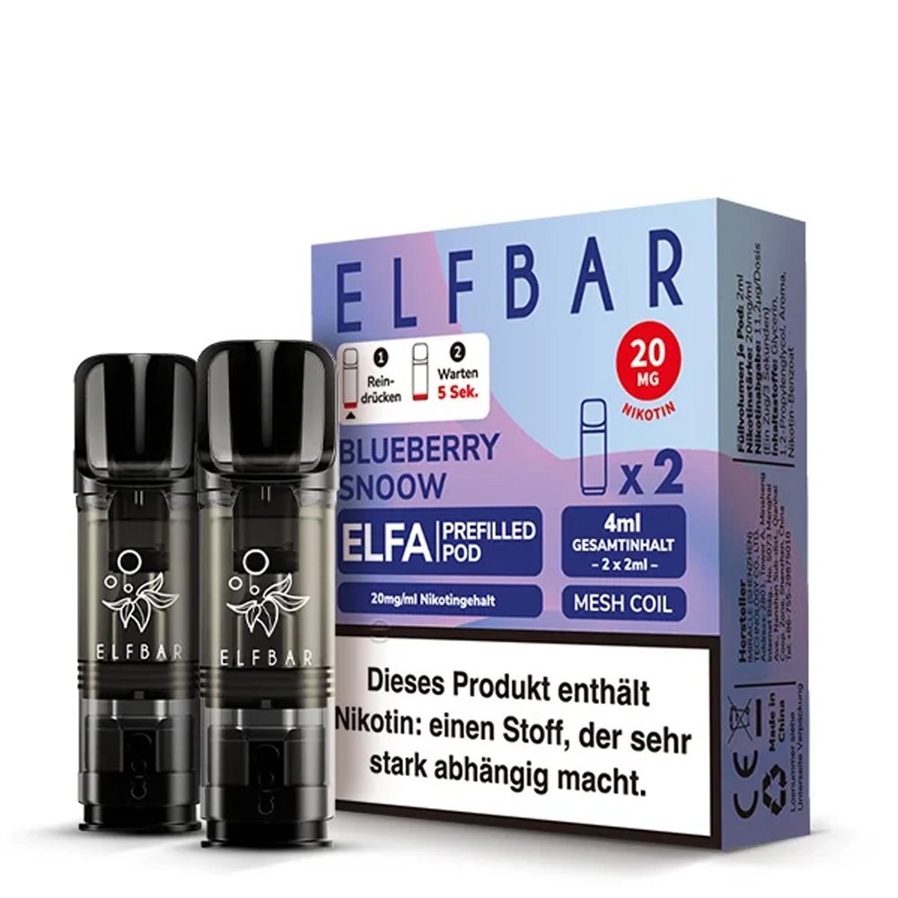 Elfbar ELFA POD 20mg (2stk) - Blueberry Snoow x