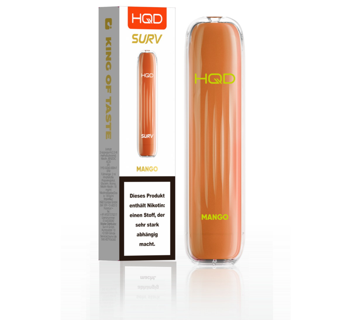 HQD E-Shisha Surv 600 - Mango