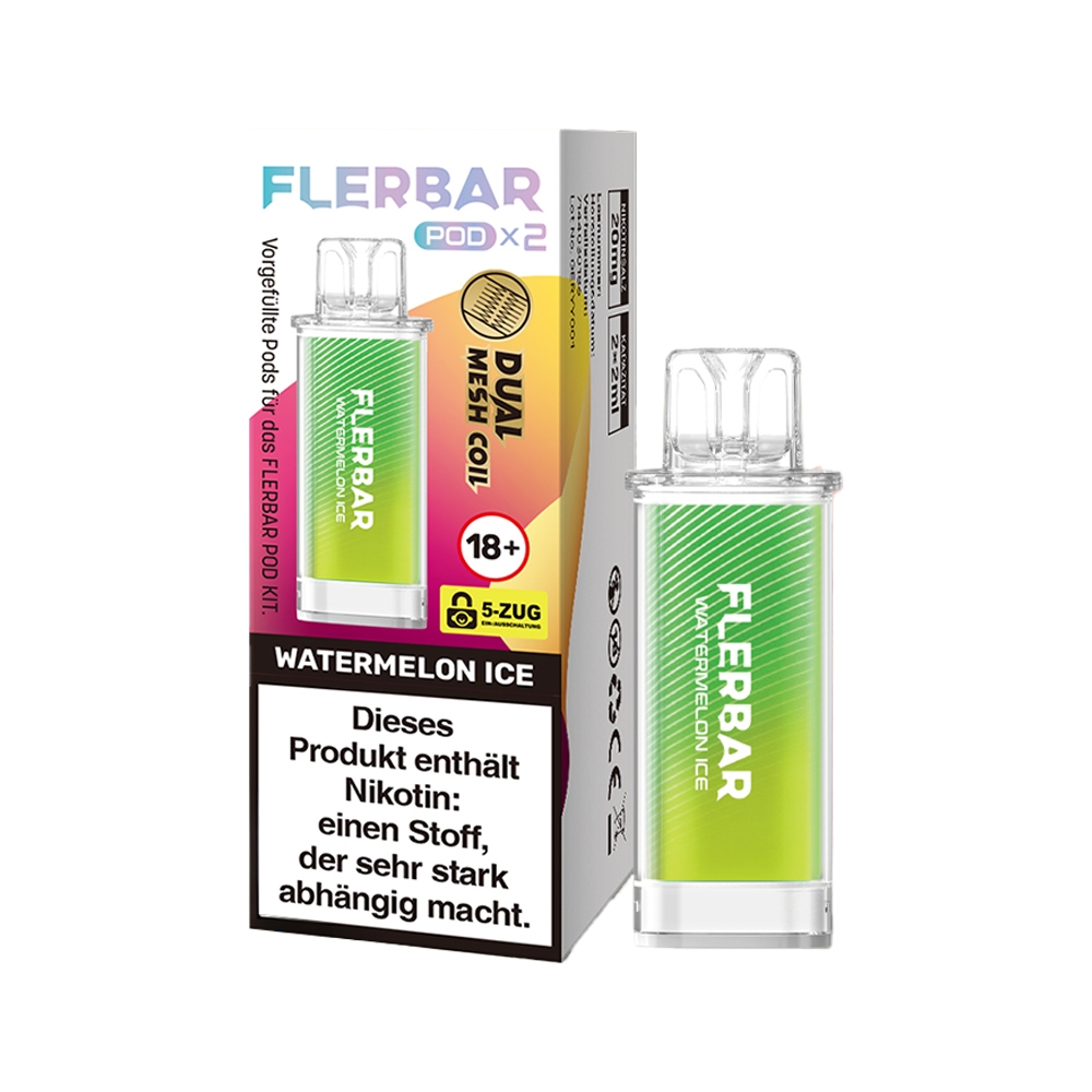 Flerbar POD (2stk) - Watermelon Ice 20mg