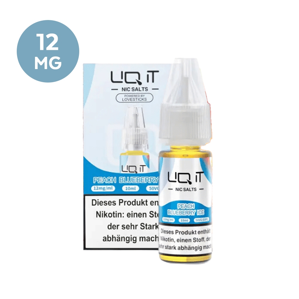 Lovesticks LIQ IT 12mg - Peach Blueberry Ice 