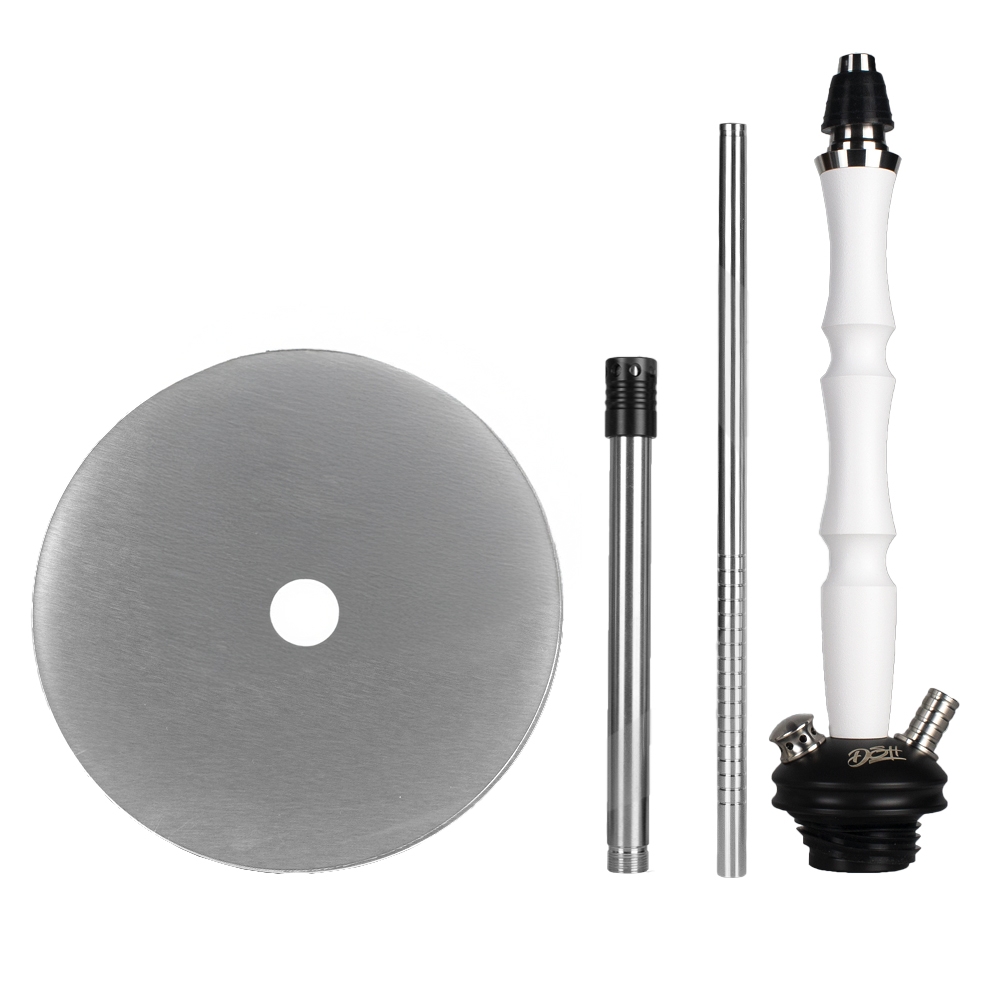 DSH Shisha Eco White Matt Rauchsäulenset