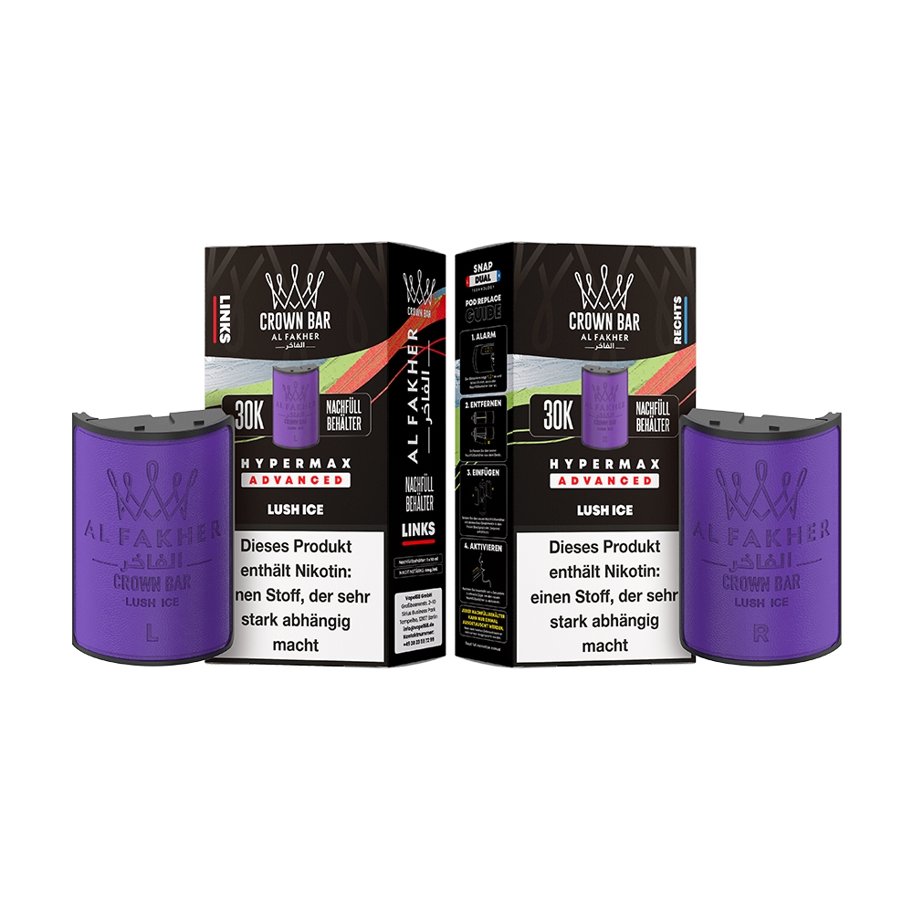 Al Fakher 30K Hypermax Tank Set - Lush Ice