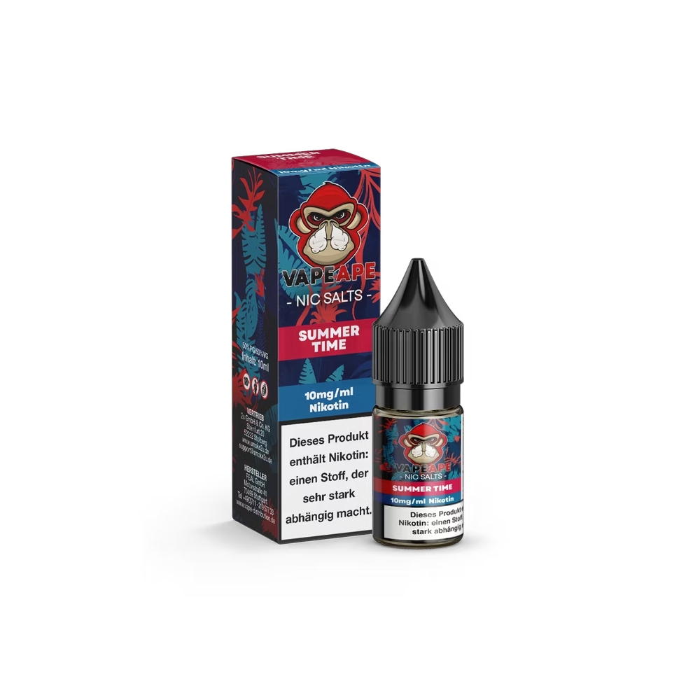 VapeApe Nic Salt Liquid 10mg - Summertime 