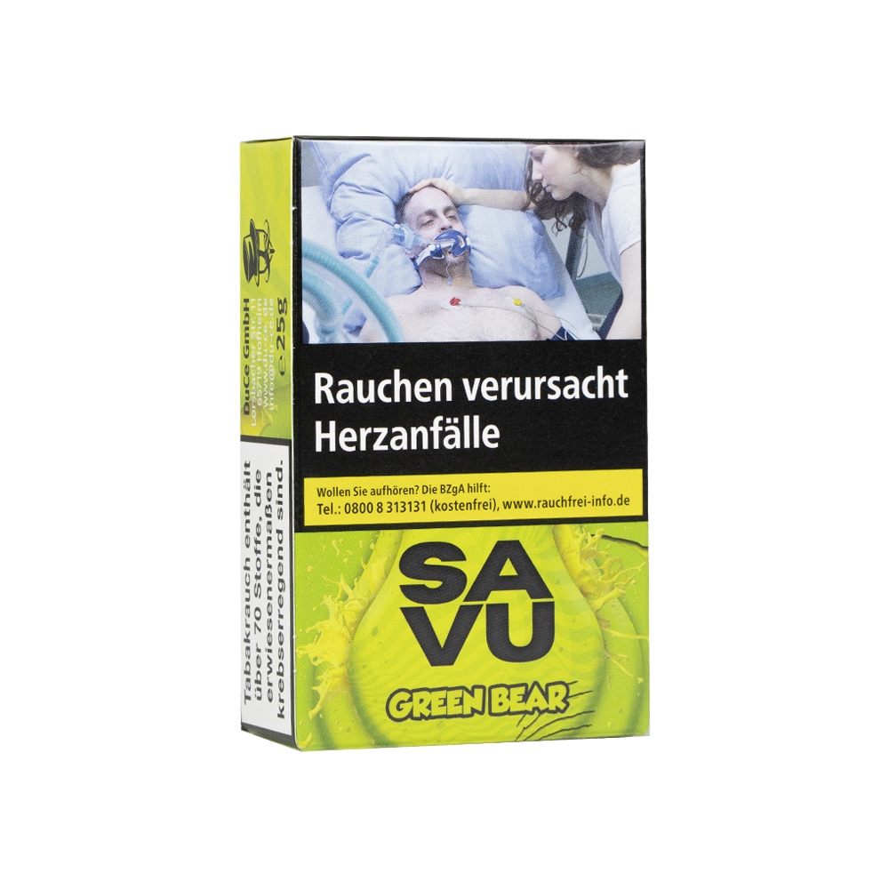 Savu Premium Tobacco 25g - Green Bear