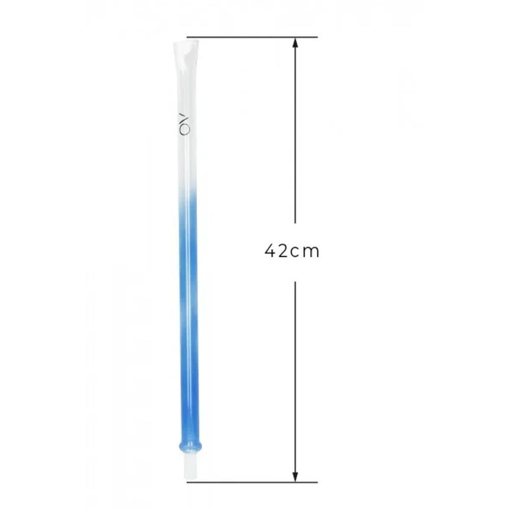 AO Hookah Glasmundstück Colored - Flat Blau