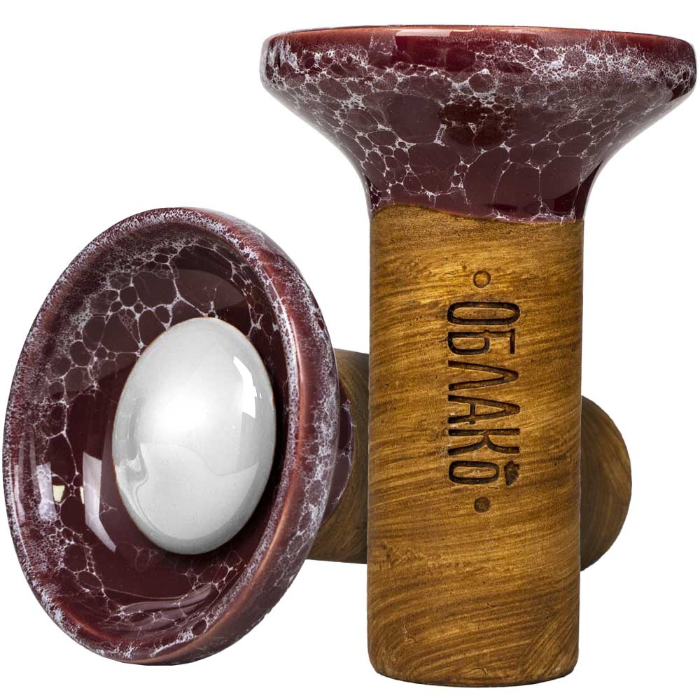Oblako Flow Phunnel Glazed - White on Marble Burgundy/White