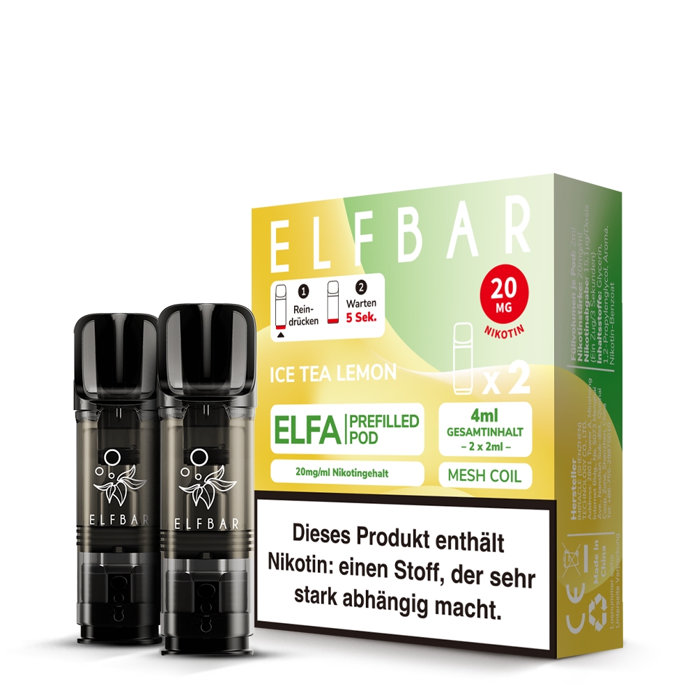Elfbar ELFA POD (2stk) - Iced Tea Lemon 20mg