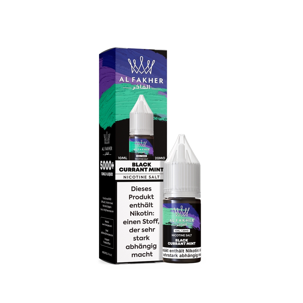 Al Fakher Liquid 20mg - Blackcurrant Mint Al Fakher Liquid 20mg - Blackcurrant Mint