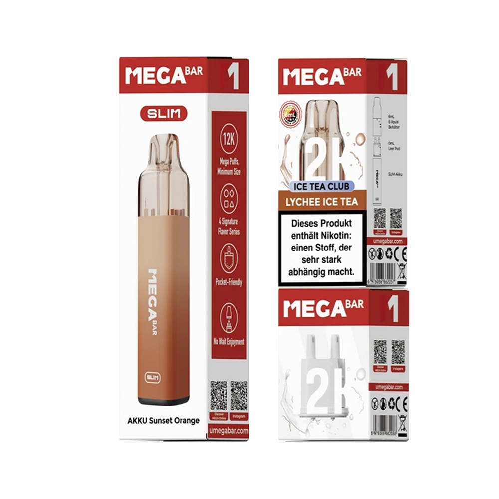 Megabar Slim 12K Starterkit - Lychee Ice Tea