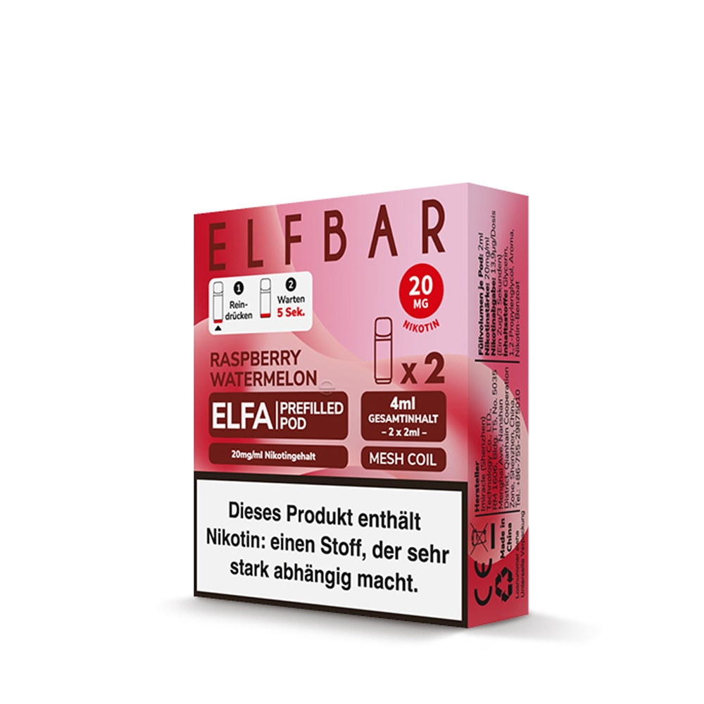 Elfbar ELFA POD (2stk) - Raspberry Watermelon 20mg