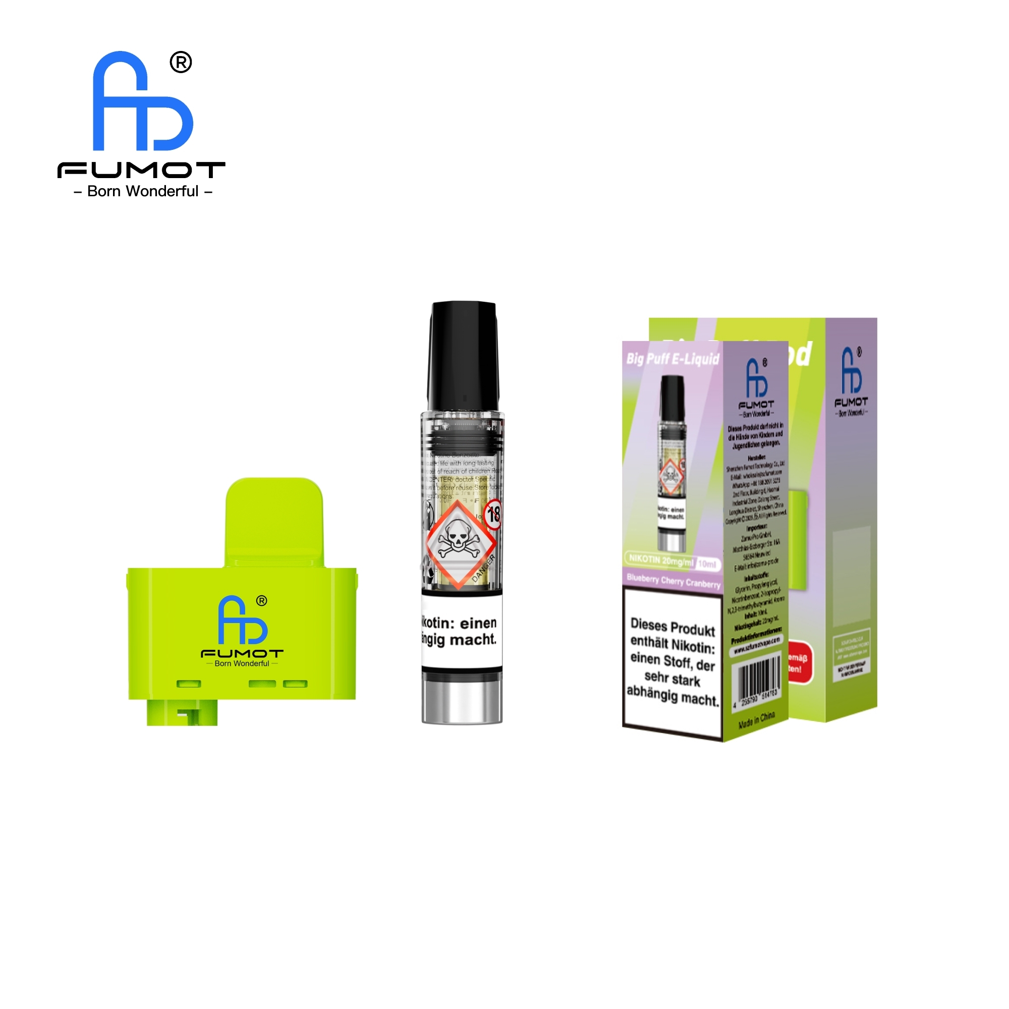 RandM Tornado Big Puff Pod Set - Blueberry Cherry Cranberry