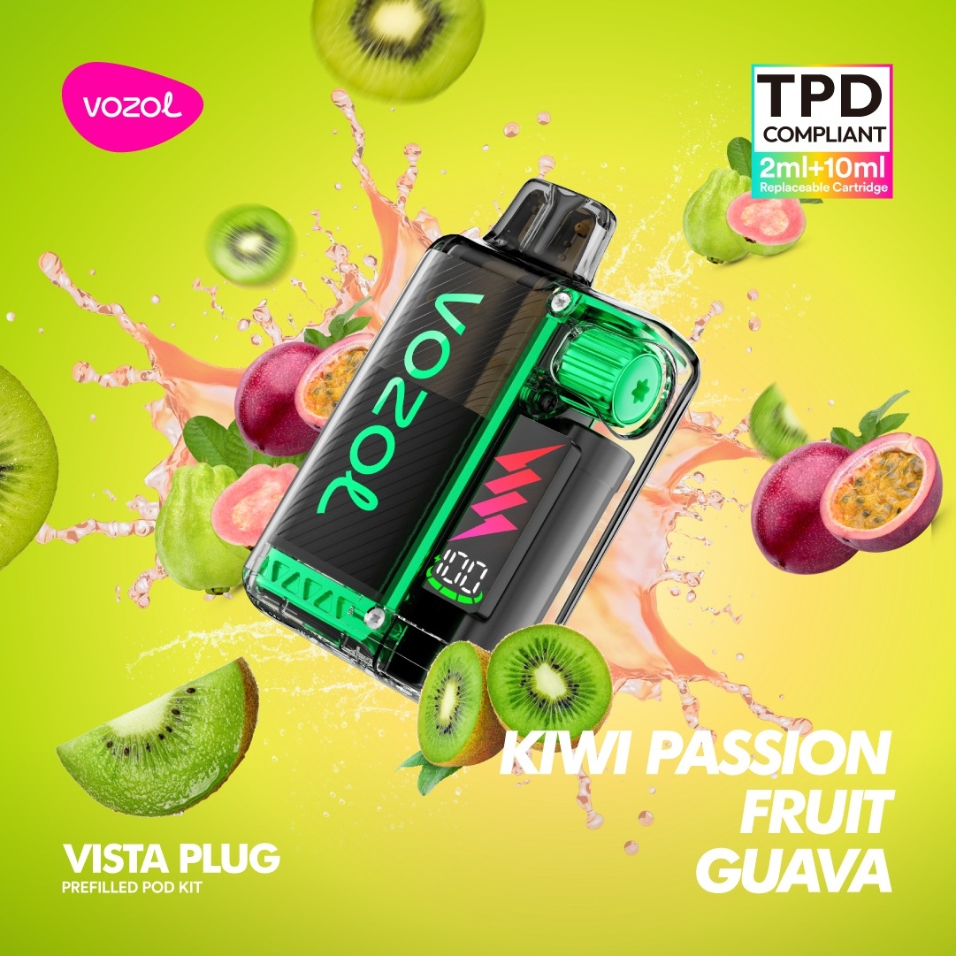 Vozol Vista Plug Starterkit 15000 - Kiwi Passion Fruit Guava