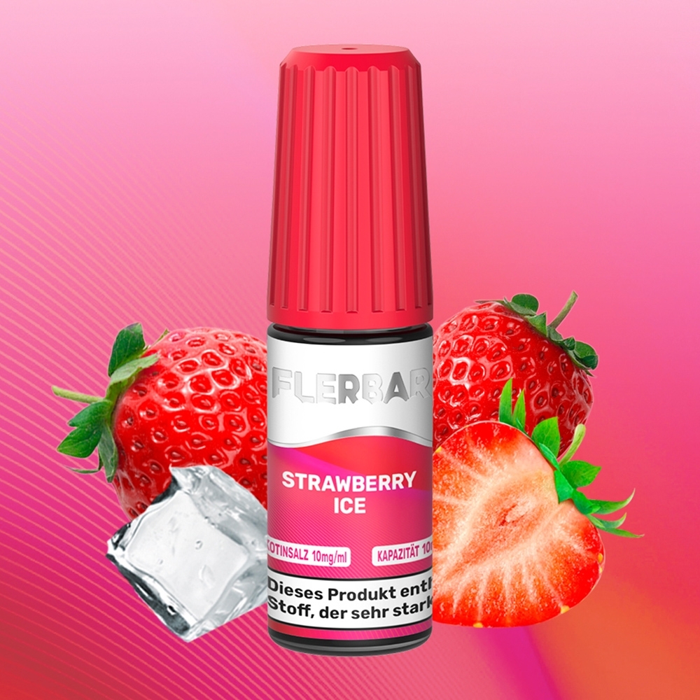 Flerbar E-Liquid 10ml - Strawberry Ice 10mg