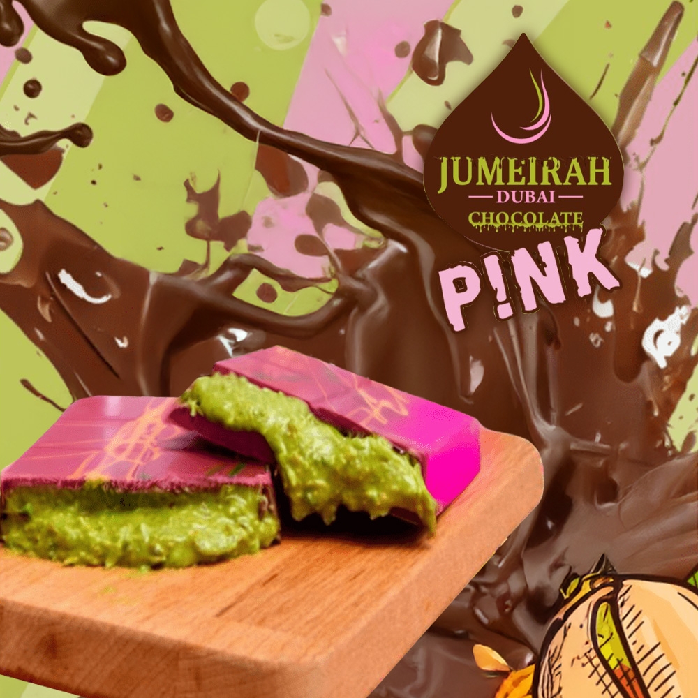 Jumeirah Dubai Schokolade 75g - Pink