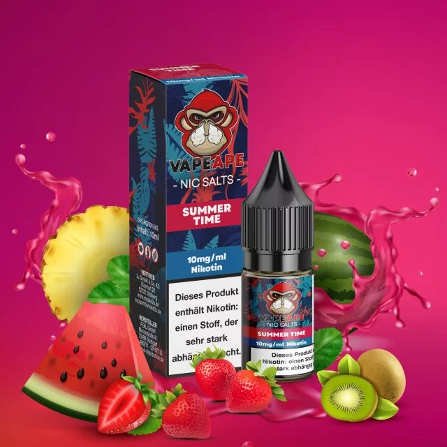 VapeApe Nic Salt Liquid 10mg - Summertime 