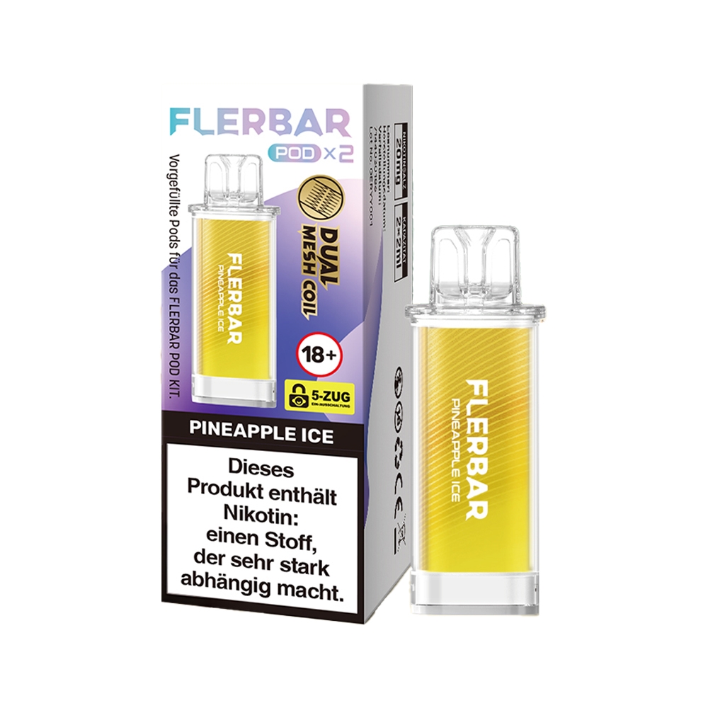 Flerbar POD (2stk) - Pineapple Ice 20mg