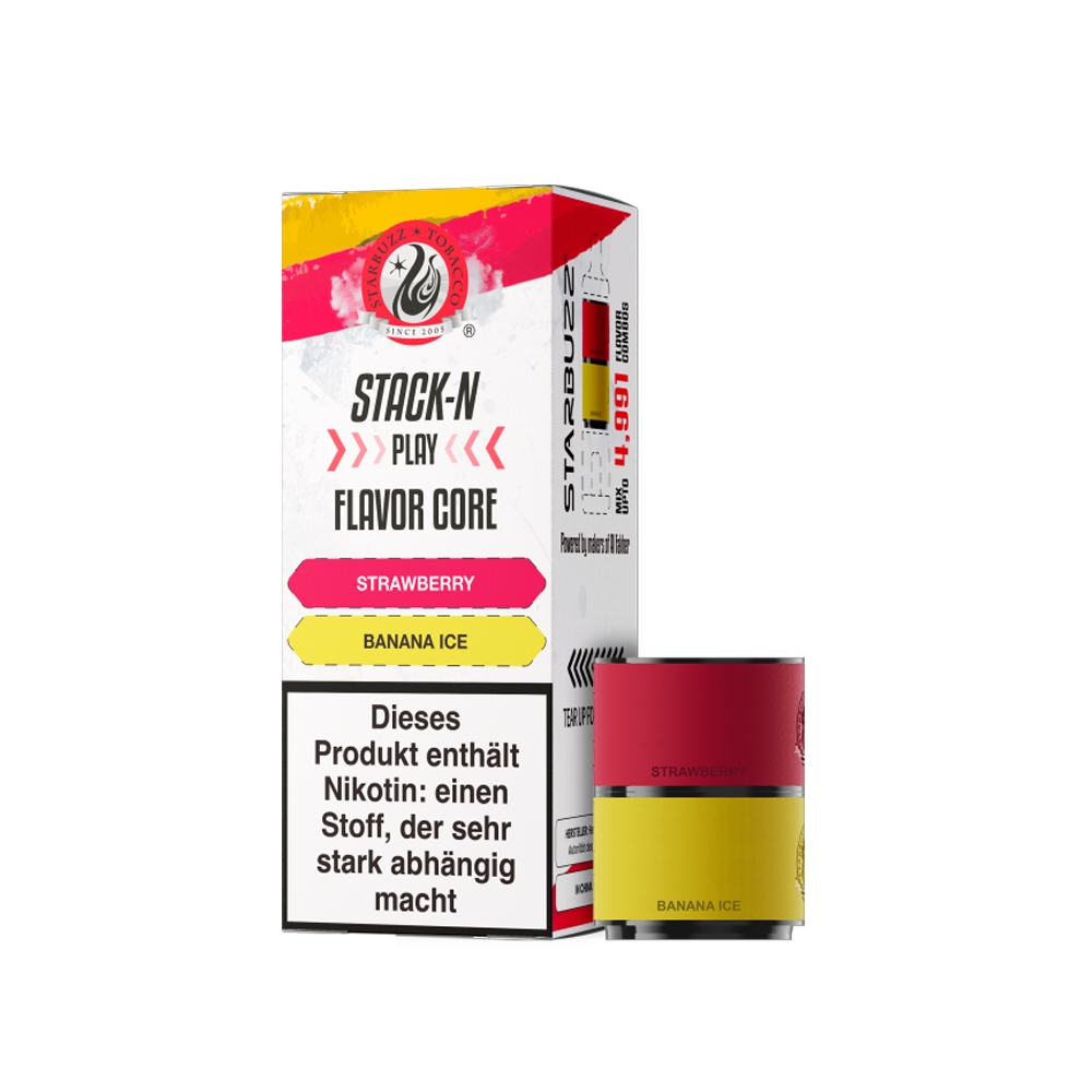 Starbuzz Stack-N Play Pod - Strawberry + Banana Ice