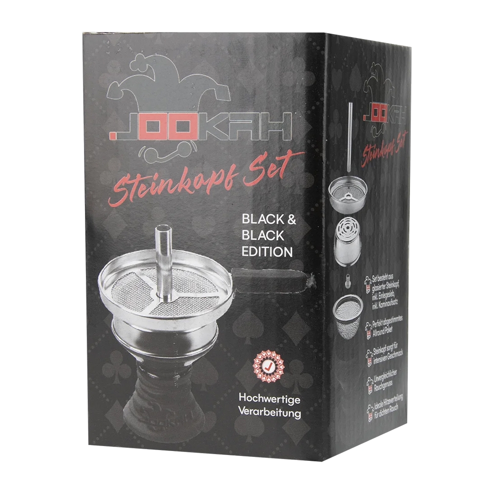 Jookah Steinkopf Set - Schwarz
