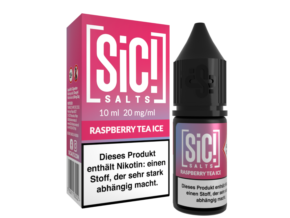 Sic! Salts Liquid 20mg - Raspberry Tea Ice