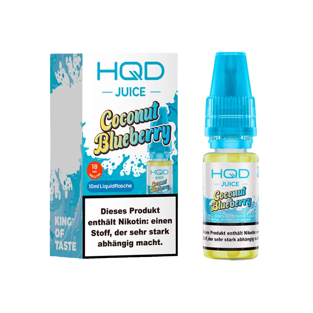 HQD Juice 18mg Liquid - Coconut Blueberry