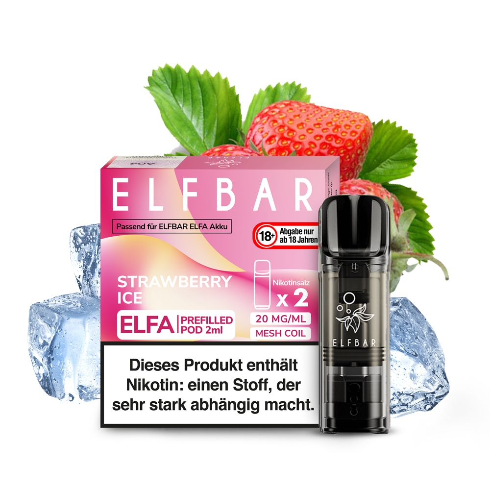 Elfbar ELFA POD (2stk) - Strawberry Ice 20mg