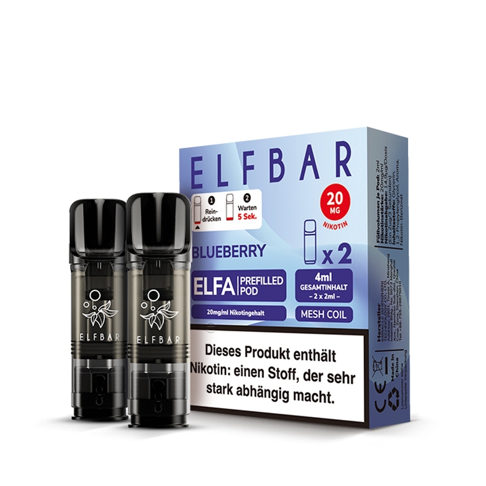 Elfbar ELFA POD (2stk) - Blueberry 20mg