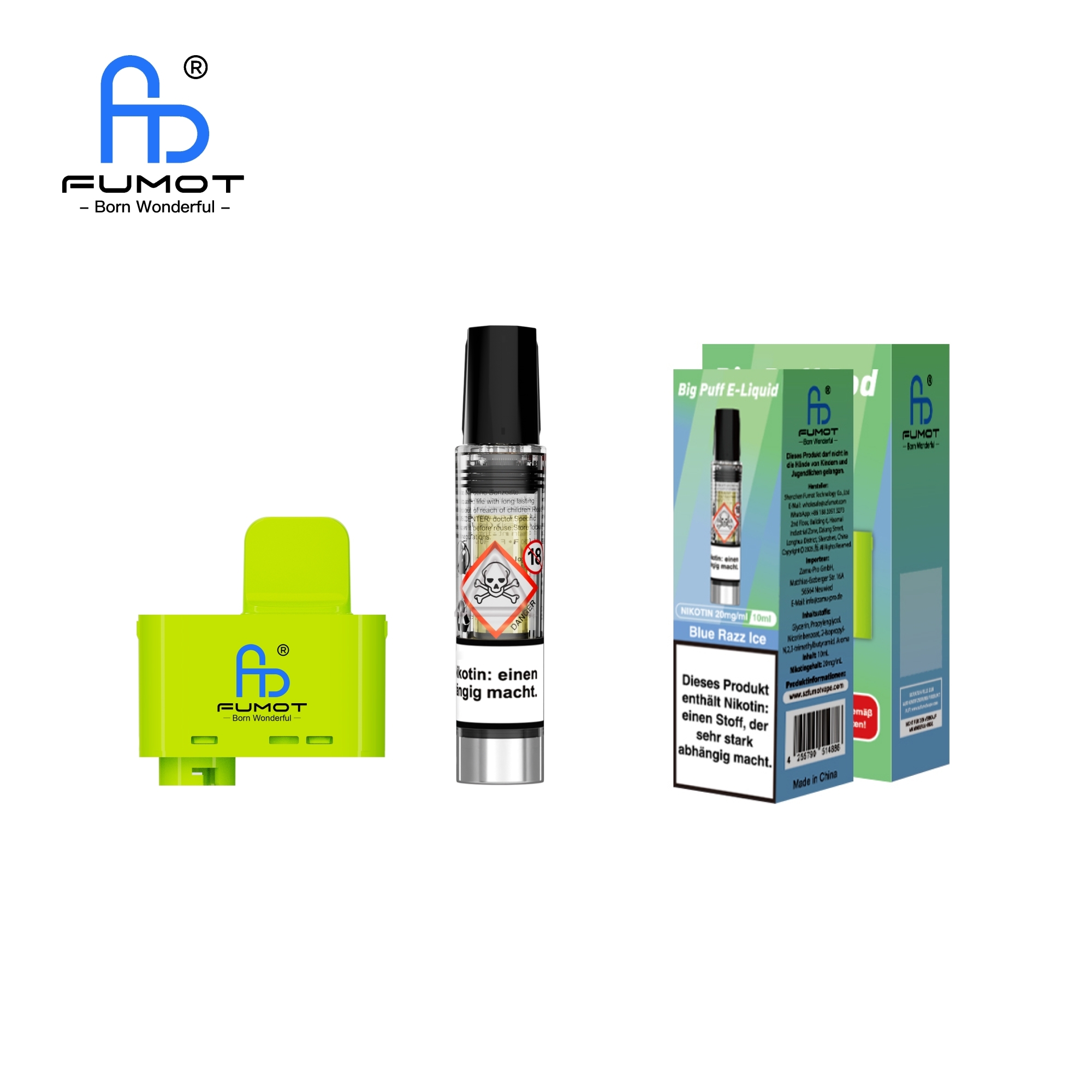 RandM Tornado Big Puff Pod Set - Blue Razz Ice