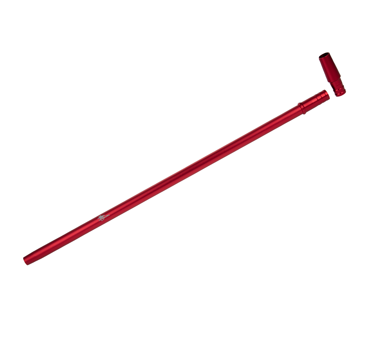 Jookah Alu Mundstück Slimy Fine 40cm inkl. Endstück - Red