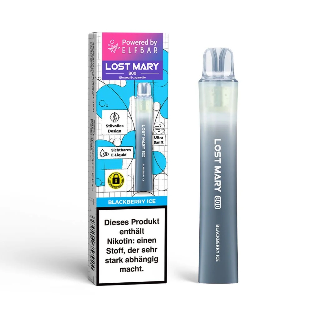 Elfbar Lost Mary LM800 E-Shisha 20mg - Blackberry Ice