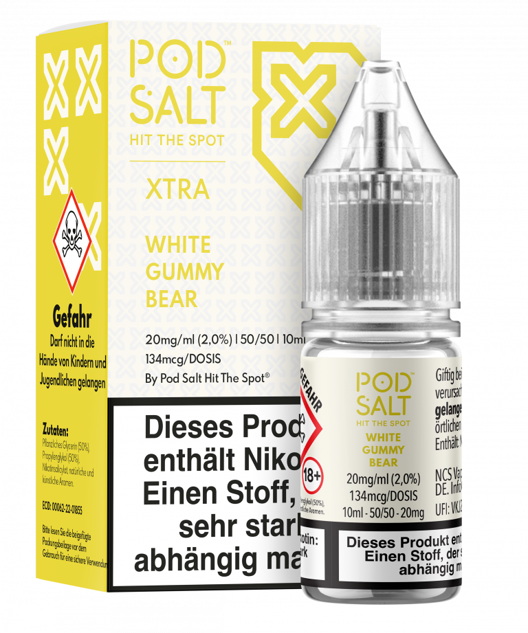 POD SALT X Liquid 10mg - White Gummy Bear