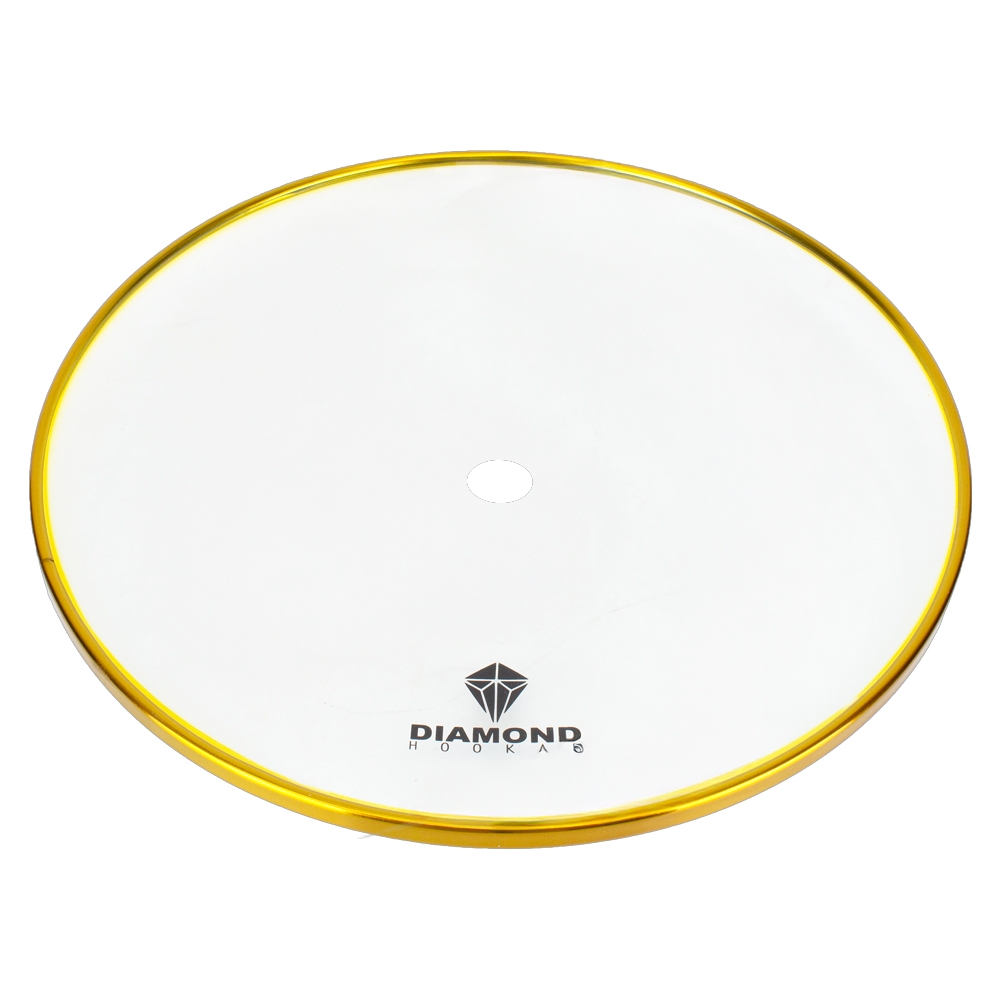 Diamond Hookah Glaskohleteller - Gold